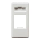 GEWISS - GEWGW20270 CONTENITORE VUOTO PREDISPOSTO PER ALLOGGIAMENTO CONNETTORI - AMP / KEYSTONE JACK - 1 MODULO-SYSTEM WHITE