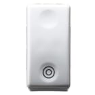 GEWISS - GEWGW20517 PULSANTE BIPOLARE 250V ac - NA 10A - NEUTRO - SIMBOLO DOPPIO CERCHIO - 1MODULO - SYSTEM WHITE