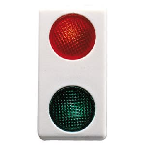 GEWISS - GEWGW20607 SPIA SEGN.DOPPIA ROSSO/VER.230V SY/WT