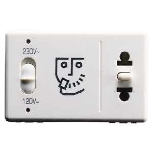 GEWISS - GEWGW20841 PRESA PER RASOIO PER IMPIANTI ALBERGHIERI - STANDARD EURO/AMERICANO - SEGNALAZIONE LUMINOSA TENSIONE - 230V50/60Hz - 3 MODULI - SYSTEM WHITE