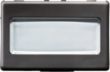GEWISS - GEWGW21024 PULSANTE CON TARGA P.NOME 3M ILLUM.SY/BK