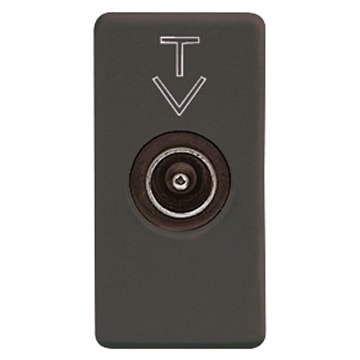 GEWISS - GEWGW21382 PRESA TV PASS.ATT.10DB C.M.9,5MM SY/BK