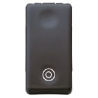 GEWISS - GEWGW21520 PULSANTE UNIPOLARE 250V ac - NA+NA 10A - CON INTERBLOCCO - SIMBOLO DOPPI CERCHI - 1 MODULO - SYSTEM BLACK