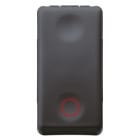 GEWISS - GEWGW21519 PULSANTE UNIPOLARE 250V ac - NC 10A - NEUTRO - SIMBOLO CERCHIO - 1 MODULO - SYSTEM BLACK