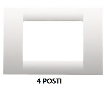 GEWISS - GEWGW22104 PLACCA 4M BIANCO NUVOLA SYSTEM VIRNA