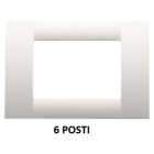 GEWISS - GEWGW22106 PLACCA 6M BIANCO NUVOLA SYSTEM VIRNA