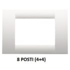 GEWISS - GEWGW22107 PLACCA 8M BIANCO NUVOLA SYSTEM VIRNA