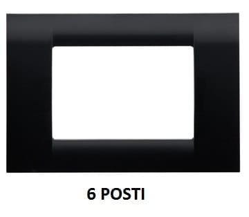 GEWISS - GEWGW22116 PLACCA 6M NERO TONER SYSTEM VIRNA