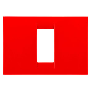 GEWISS - GEWGW22121 PLACCA 1M ROSSO GERANIO SYSTEM VIRNA