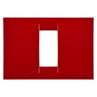 GEWISS - GEWGW22131 PLACCA VIRNA - IN TECNOPOLIMERO FINITURA LUCIDA - 1 POSTO - AMARANTO CLASSICO - SYSTEM