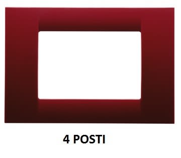 GEWISS - GEWGW22134 PLACCA 4M AMARANTO SYSTEM VIRNA