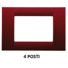 GEWISS - GEWGW22134 PLACCA 4M AMARANTO SYSTEM VIRNA