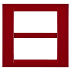 GEWISS - GEWGW22137 PLACCA 8M AMARANTO SYSTEM VIRNA