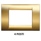 GEWISS - GEWGW22264 PLACCA 4M ORO ANTICO SYSTEM VIRNA