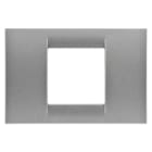 GEWISS - GEWGW22282 PLACCA 2M TITANIO METALLIZ.SYSTEM VIRNA