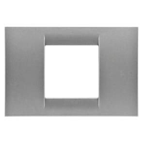 GEWISS - GEWGW22282 PLACCA 2M TITANIO METALLIZ.SYSTEM VIRNA