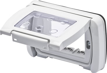 GEWISS - GEWGW22453 PLACCA STAGNA - AUTOPORTANTE - 3 POSTI - GRIGIO RAL 7035 - SYSTEM