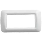 GEWISS - GEWGW22506 PLACCA TOP SYSTEM - IN TECNOPOLIMERO FINITURA LUCIDA - 6 POSTI - BIANCO NUVOLA - SYSTEM