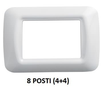 GEWISS - GEWGW22507 PLACCA 8M BIANCO NUVOLA TOP SYSTEM