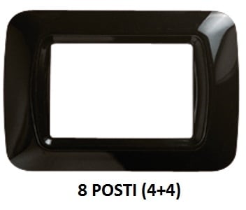 GEWISS - GEWGW22517 PLACCA 8M NERO TONER TOP SYSTEM