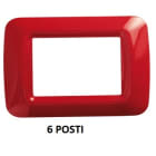 GEWISS - GEWGW22526 PLACCA 6M ROSSO GERANIO TOP SYSTEM
