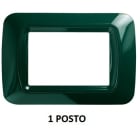 GEWISS - GEWGW22551 PLACCA TOP SYSTEM - IN TECNOPOLIMERO FINITURA LUCIDA - 1 POSTO - VERDE RACING - SYSTEM