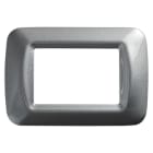 GEWISS - GEWGW22603 PLACCA 3M TITANIO METALL.TOP SYSTEM