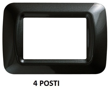 GEWISS - GEWGW22614 PLACCA 4M ARDESIA METALL.TOP SYSTEM