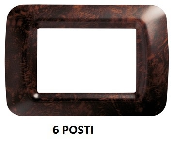 GEWISS - GEWGW22676 PLACCA 6 POS.RADICA INGLESE TOP SYSTEM