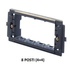 GEWISS - GEWGW24240 SUPPORTO - 8 POSTI (4+4 SOVRAPPOSTI) - PLACCHE TOP SYSTEM / VIRNA /CLASSIC - SYSTEM