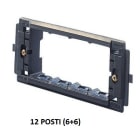GEWISS - GEWGW24241 SUPPORTO - 12 POSTI (6+6 SOVRAPPOSTI) - PLACCHE TOP SYSTEM / VIRNA /CLASSIC - SYSTEM