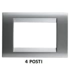 GEWISS - GEWGW32014 PLACCA 4M TITANIO METALLIZZ.PLAYBUS