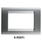 GEWISS - GEWGW32016 PLACCA 6M TITANIO METALLIZZ.PLAYBUS