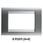 GEWISS - GEWGW32017 PLACCA 8M TITANIO METALLIZZ.PLAYBUS