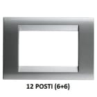 GEWISS - GEWGW32018 PLACCA 12M TITANIO METALLIZZ.PLAYBUS