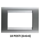 GEWISS - GEWGW32019 PLACCA 18M TITANIO METALLIZZ.PLAYBUS