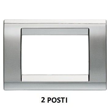 GEWISS - GEWGW32072 PLACCA 2M CROMO SOFT PLAYBUS