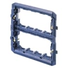 GEWISS - GEWGW32407 SUPPORTO IN MATERIALE ISOLANTE PER INSTALLAZIONE PLACCHE PLAYBUS/PLAYBUS YOUNG - 8 POSTI (4+4 SOVRAPPOSTI) - BLU - PLAYBUS