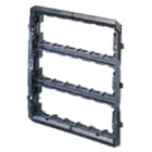GEWISS - GEWGW32409 SUPPORTO IN MATERIALE ISOLANTE PER INSTALLAZIONE PLACCHE PLAYBUS/PLAYBUS YOUNG - 18 POSTI (6+6+6 SOVRAPPOSTI) - BLU - PLAYBUS