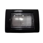 GEWISS - GEWGW32462 PLACCA IP55 3M NERO TONER