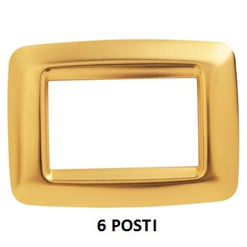 GEWISS - GEWGW32766 PLACCA 6 P.ORO ANTICO PLAYBUS YOUNG