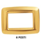 GEWISS - GEWGW32766 PLACCA 6 P.ORO ANTICO PLAYBUS YOUNG