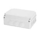 GEWISS - GEWGW44009 CASSETTA DI DERIVAZIONE CON COPERCHIO BASSO A VITE - IP55 - DIMENSIONI INTERNE 300X220X120 - PARETI CON PASSACAVI - GRIGIO RAL 7035