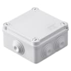 GEWISS - GEWGW44024 CASSETTA DI DERIVAZIONE CON COPERCHIO BASSO E VITI A 1/4 DI GIRO-IP55-DIMENSIONI INTERNE 100X100X50 - PARETI CON PASSACAVI - GRIGIO RAL 7035