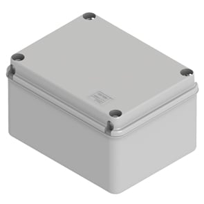 GEWISS - GEWGW44114 CASSETTA DI DERIVAZIONE CON FONDO AD ALTA CAPIENZA E COPERCHIO BASSO A VITE - IP56 - DIMENSIONI INTERNE 100X100X80 - PARETI LISCE - GRIGIO RAL 7035