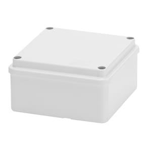 GEWISS - GEWGW44204 CASSETTA DI DERIVAZIONE CON COPERCHIO BASSO A VITE - IP56 - DIMENSIONI INTERNE 100X100X50 - PARETI LISCE - GRIGIO RAL 7035
