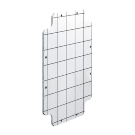 GEWISS - GEWGW44627 PIASTRA DI FONDO CON VITI DI FISSAGGIO AUTOFILETTANTI - PER Q-DIN 14 - IN MATERIALE ISOLANTE
