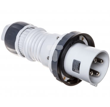 GEWISS - GEWGW61055H SPINA MOBILE DIRITTA HP - IP66/IP67/IP68/IP69 - 3P+N+T 63A 480-500V 50/60HZ - NERO - 7H - CABLAGGIO A MANTELLO