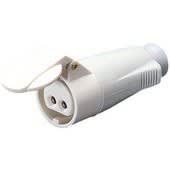 GEWISS - GEWGW60067 SPINA MOBILE DIRITTA - IP44 - 3P 16A 40-50V 50-60HZ - BIANCO - 12H - CABLAGGIO A VITE