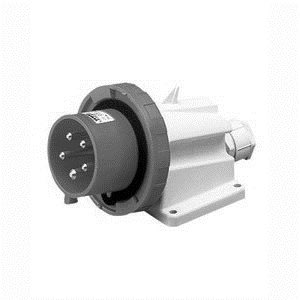GEWISS - GEWGW60433 SPINA FISSA DA PARETE A 90° - IP67 - 3P+N+T 16A 480-500V 50/60HZ - NERO - 7H - CABLAGGIO A VITE